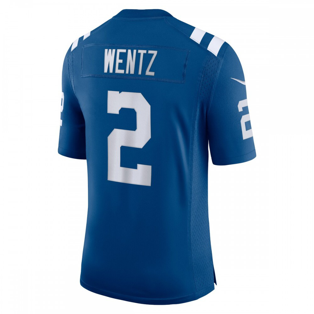 Carson Wentz Indianapolis Colts Nike Vapor Limited Jersey - Royal-GridironStore